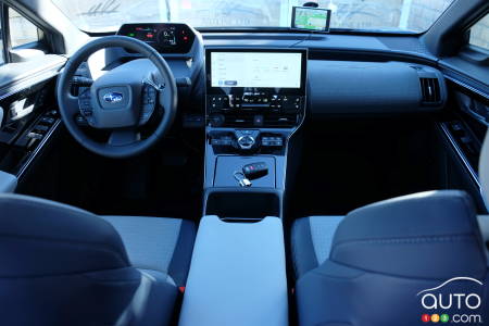 Interior of 2023 Subaru Solterra
